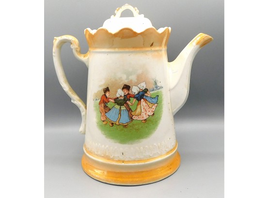 Imperial China 'Childs Play' Hand Painted Tea Pot