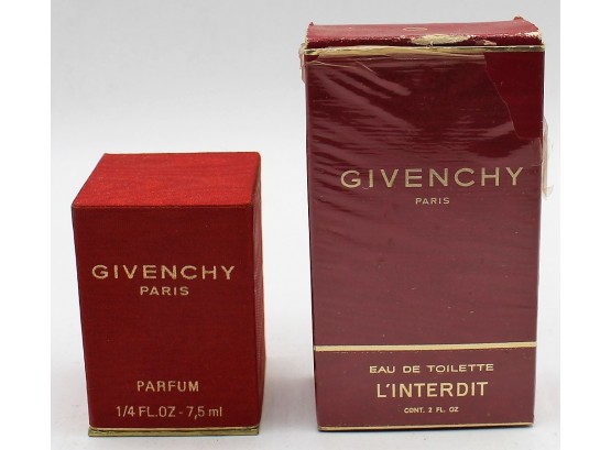 Pair Of Givenchy Paris Fragrances
