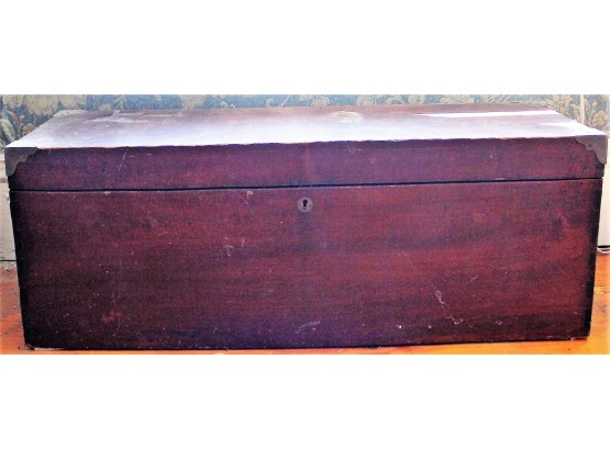 Large Antique Wood Tool Box (W026)