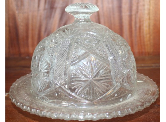 EAPG Domed Butter Dish With Lid