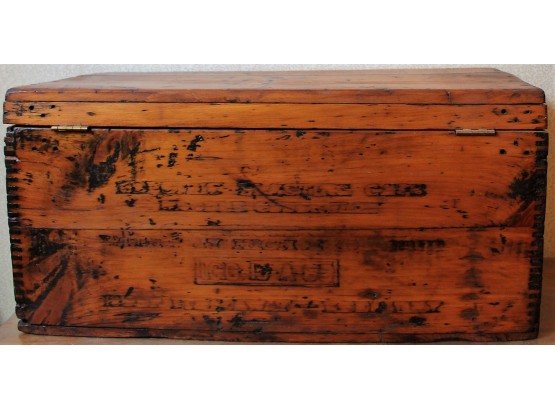 Large Wooden Storage Chest With Handles