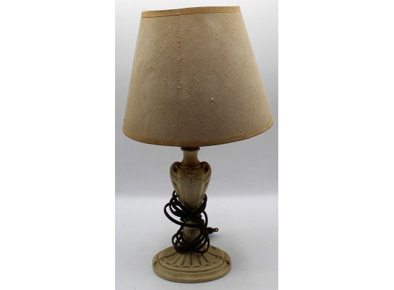Vintage Beige Ceramic Table Top Lamp