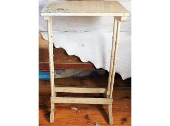 White Painted Wooden Side Table