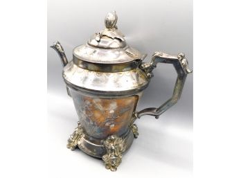 Webster MFG Co. N.Y. Silver Plated Tea Kettle