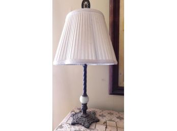 Brass And Marble Table Lamp