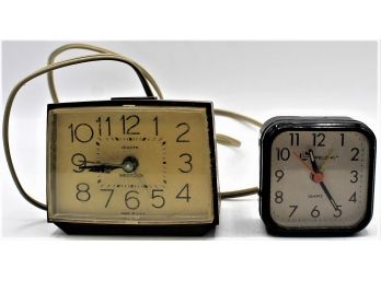 Pair Of Small Table Top Clocks