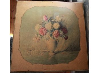 Vintage Bridge Tables & Novelties Inc. Floral Folding Table
