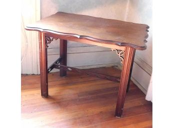 Vintage Hand Carved Mahogany Side Table