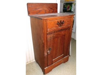 Vintage Oak Side Cabinet With One Draw