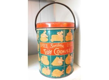 Vintage Sunshine Toy Cookies Tins