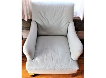 Upholstered Light Green Arm Chair