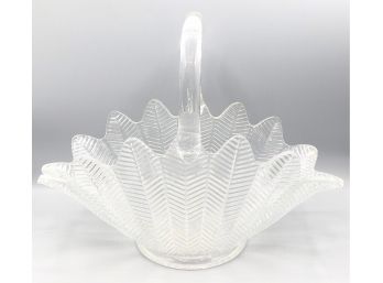 Chairish 1960s Traditional Style Glass Basket