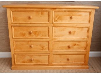 Pine Wooden Dresser W/ 8 Drawers  - H4' X L62' X W19' (2030)