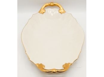 Stunning Lenox Platter W/ Gold Handles (2140)