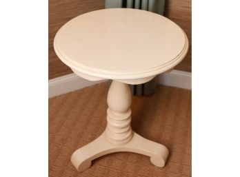 Beautiful Beige Wooden Table - H26.6 X 22'Round  (2033)