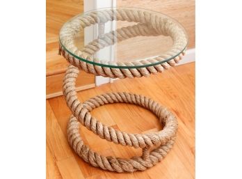 Studio -  350 Metal Rope Helix End Table 20 Inches Wide, 20 Inches High (2020)