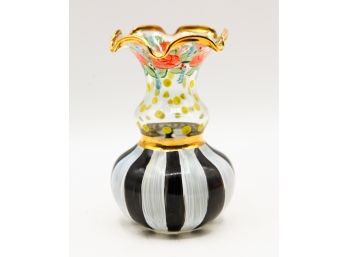 Mackenzie-Childs -small Decorative Vase -  (2112)