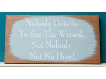 Home Decor Sign - Knock On Wood Norwell MA - H7.5' X L14' (2149)