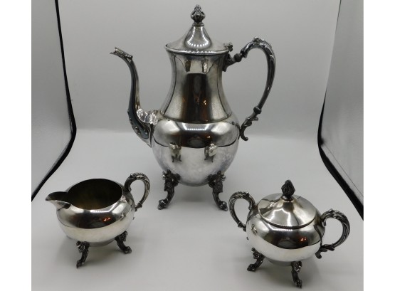 Lovely Silver Plated Tea Pot Set