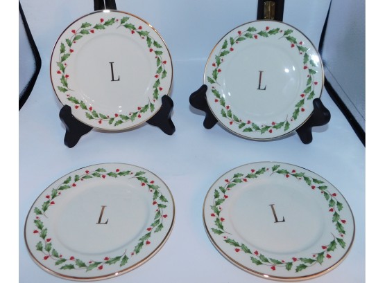 Lovely Set Of Lenox Holiday Decorative Plates
