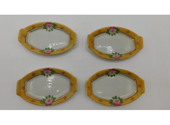 Vintage Set Of Japanese Porcelain Mini Plates
