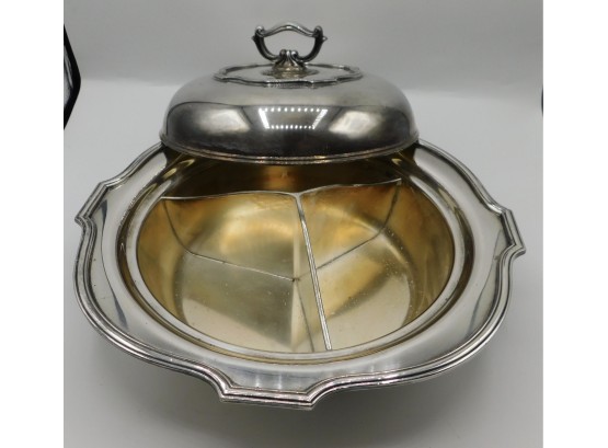 Vintage EPNS Silver Plated Serving Bowl With Lid