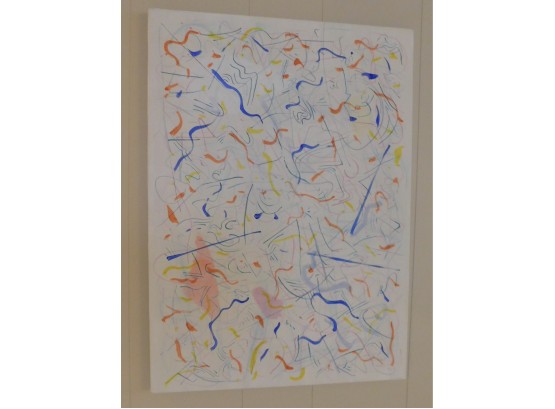 Arthur P. Ganzer Abstract Art On Canvas