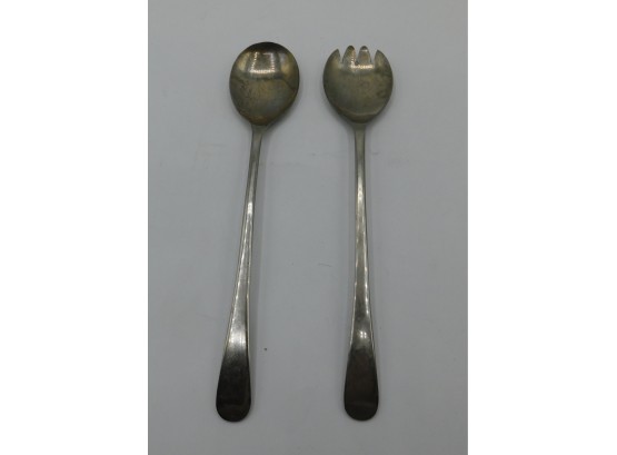 Silver Plated Serving Spoon With Spork