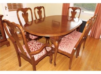 Solid Wood Dining Room Table With 6 Chairs