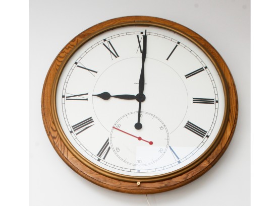 Very Large 'Howard Miller' Electric Wall Clock - 43'
