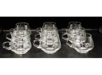 Tiffany & Co. Glass Tea Cups - In Original Box Lot Of 9