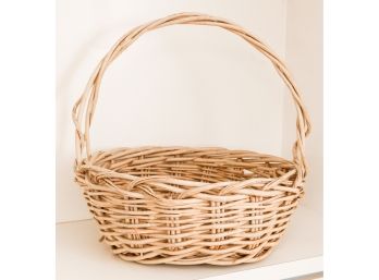 Large Decorative Wicker Basket - H22 X L22 X W19