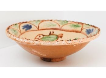 Hand Made/hand Painted Pottery - Bowl H3 X L12
