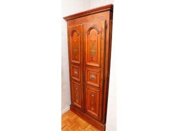 Charming Antique Wooden Armoire - Made In Holland - H72 X L35.5 W16.5