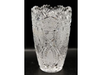Beautiful Cut Crystal Vintage 7' Crystal Vase