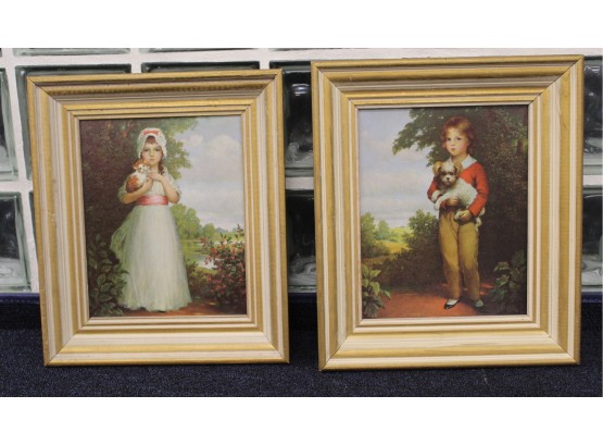 Pair Of Vintage Framed Pictures By A.w DEVIS Master Simpson