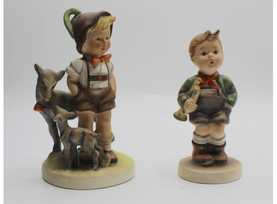 Hummel #200/I 'Little Goat Herder' & #97 'Trumpet Boy' Figurines