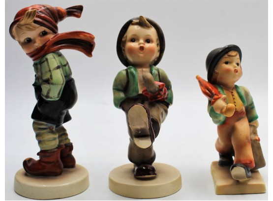 Hummel #43 'March Winds', #79 'Globe Trotter' & #11 2/0 'Merry Wanderer With Suitcase'