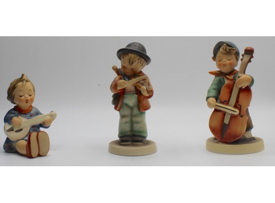 Hummel #53 'Joyful', #4 'Little Fiddler' & #186 'Sweet Music' Figurines