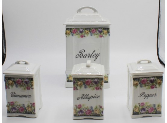 Vintage Victoria Czecho-Slovakia Assorted Spice Containers