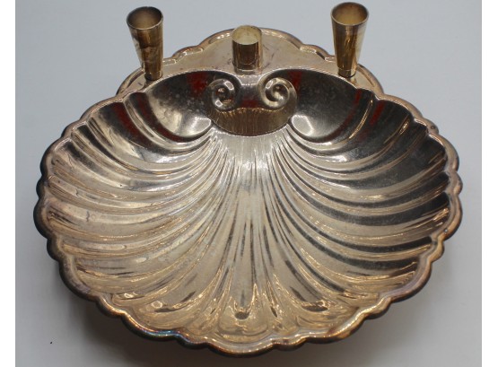 Silver-plated Seashell Tray