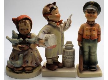 Hummel #337 'Cinderella', #332 'Soldier Boy' & #322 'Little Pharmacist' Figurines