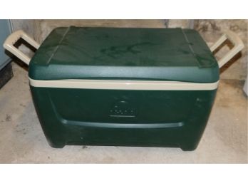 Green Igloo Cooler With Handles