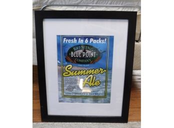 Blue Point Summer Ale Framed Print