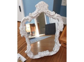 Simply Shabby Chic Ornate Wood White Frame Mirror