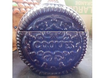 Vintage Round Ceramic Cookie Jar