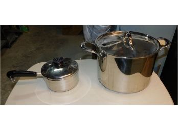 Revere Ware 1QT Pot With Brabantia Pot With Lids