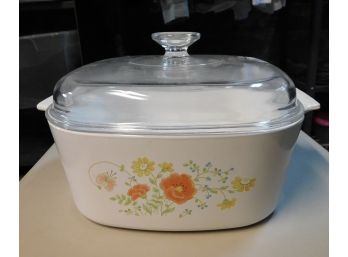 Vintage Corning Ware Wildflower 5 Liter A-5-B With Lid