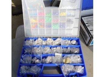 Assorted Beads And Bracelet Crafting Set With Carry Case