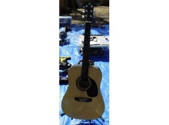 Rogue RA-090-nA 6 String Acoustic Guitar With Soft Case
